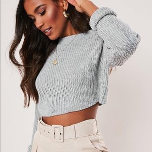 Knit crop sweater